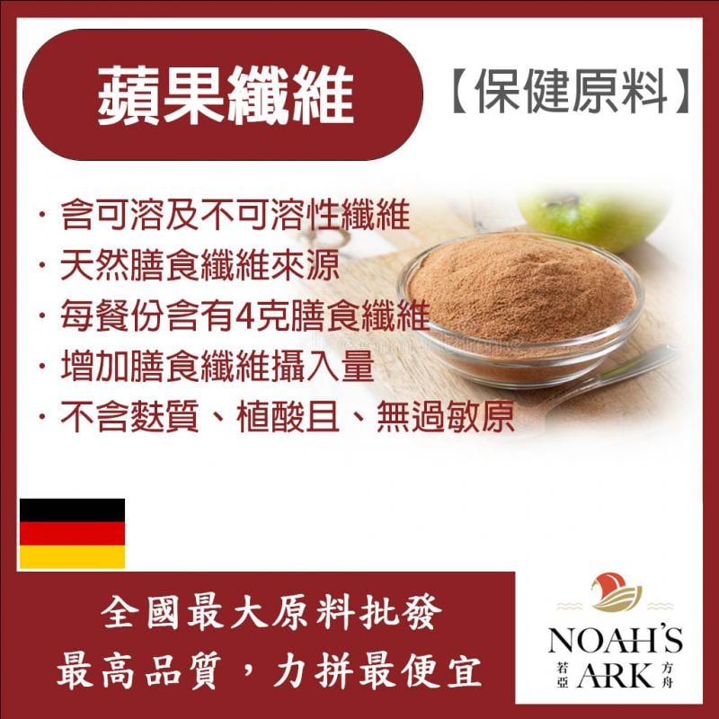 若亞方舟 蘋果纖維 德國 保健原料 食品原料 膳食纖維 智慧果 低卡 美容 高纖 蘋果多酚